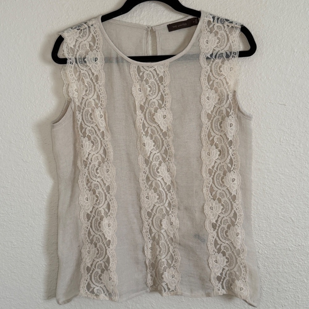 The Limited Womens Size Medium Sheer Lace Top Forest Fairy Goblin Ethereal Indie